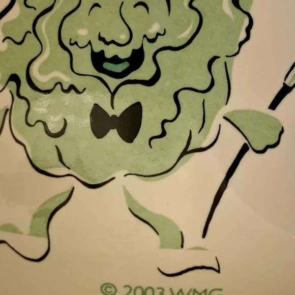 Funny plate & mug “BEET GOES ON” and “LETTUCE DANCE” stoneware lunch dinner set - Picture 9 of 9